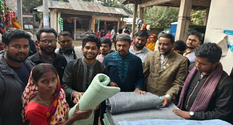 সিলেটে জাতীয় নাগরিক কমিটির শীতবস্ত্র বিতরণ