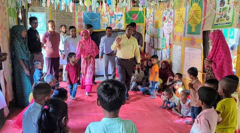 শান্তিগঞ্জে শিশু যত্ন কেন্দ্র ও  সাতার  প্রশিক্ষণ কেন্দ্র পর...