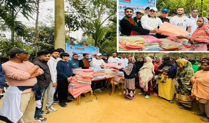 সিলেটে ছাত্রদলের প্রতিষ্ঠাবার্ষিকীতে চা শ্রমিকদের মাঝে শীতবস...